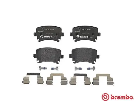 P 85 095 BREMBO Комплект тормозных колодок, дисковый тормоз (фото 2)