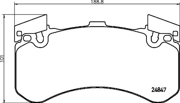 P 85 136 BREMBO Комплект тормозных колодок, дисковый тормоз (фото 1)