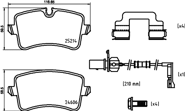 P 85 150 BREMBO Комплект тормозных колодок, дисковый тормоз (фото 1)