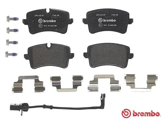 P 85 150 BREMBO Комплект тормозных колодок, дисковый тормоз (фото 2)