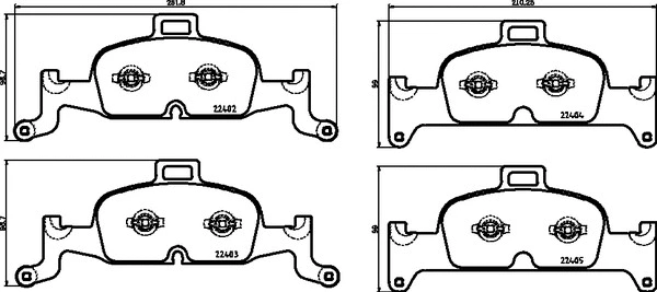 P 85 164X BREMBO Комплект тормозных колодок, дисковый тормоз (фото 1)