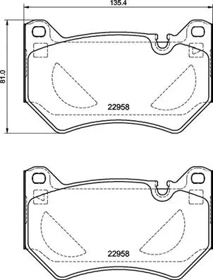 P 85 177 BREMBO Комплект тормозных колодок, дисковый тормоз (фото 1)