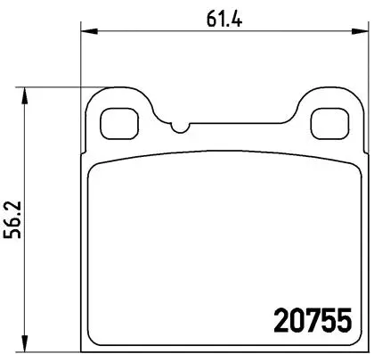 P 86 002 BREMBO Комплект тормозных колодок, дисковый тормоз (фото 1)