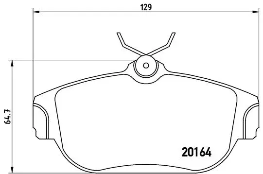 P 86 007 BREMBO Комплект тормозных колодок, дисковый тормоз (фото 1)