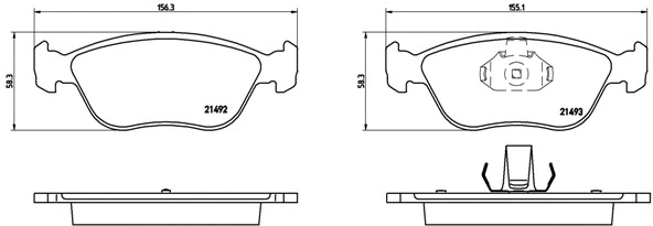 P 86 024 BREMBO Комплект тормозных колодок, дисковый тормоз (фото 1)