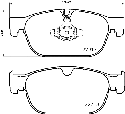 P 86 027 BREMBO Комплект тормозных колодок, дисковый тормоз (фото 1)