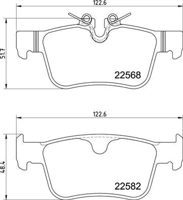 P 86 030 BREMBO Комплект тормозных колодок, дисковый тормоз (фото 1)