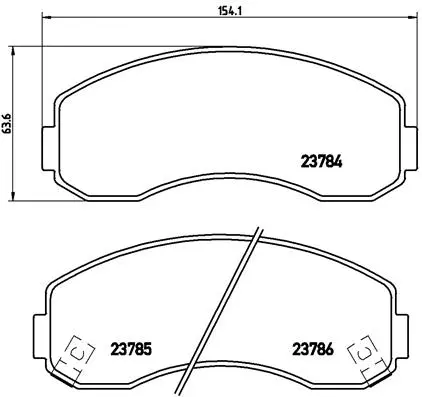 P 99 003 BREMBO Комплект тормозных колодок, дисковый тормоз (фото 1)