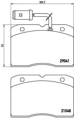 P A6 012 BREMBO Комплект тормозных колодок, дисковый тормоз (фото 1)