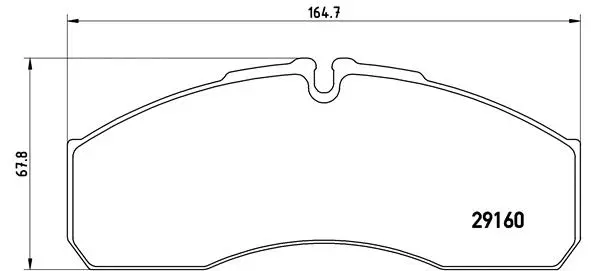 P A6 022 BREMBO Комплект тормозных колодок, дисковый тормоз (фото 1)