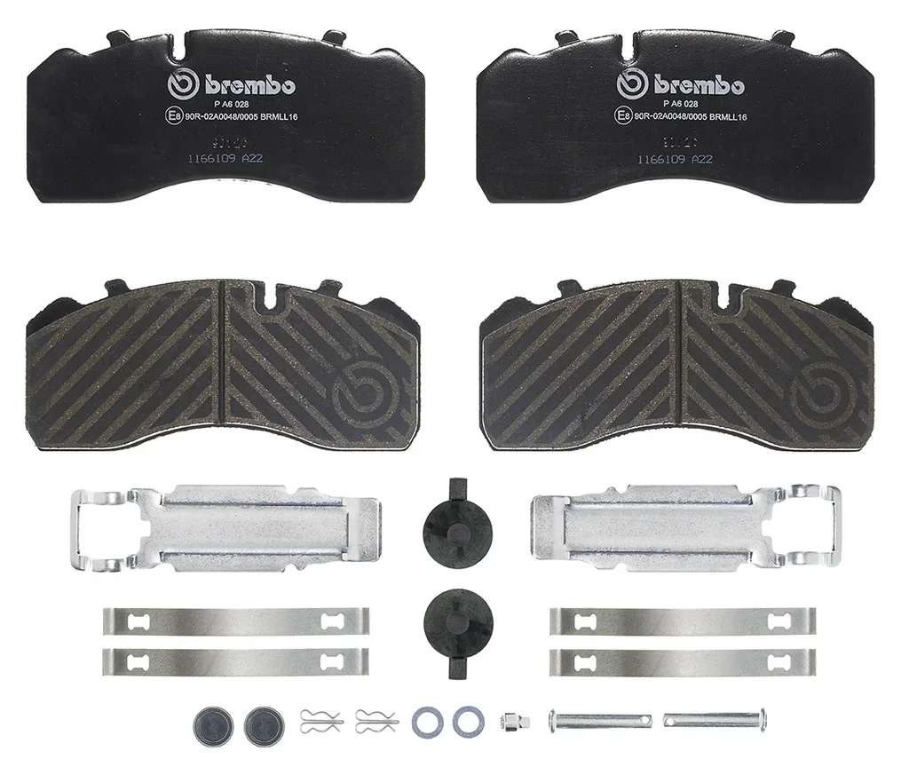 P A6 028 BREMBO Комплект тормозных колодок, дисковый тормоз (фото 1)