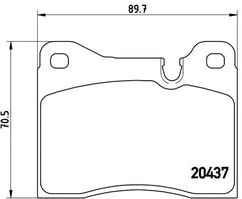 P06002N BREMBO Комплект тормозных колодок, дисковый тормоз (фото 1)