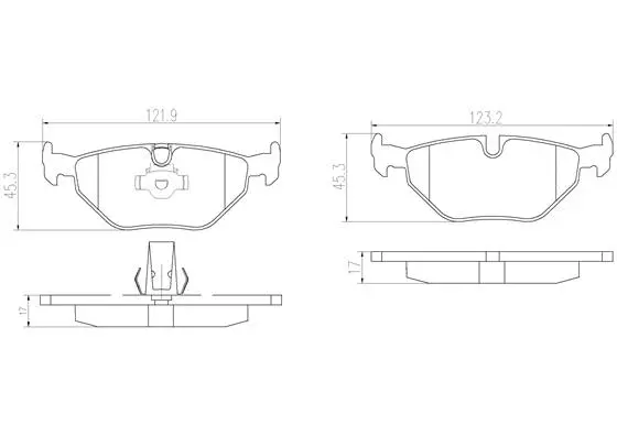 P06023N BREMBO Комплект тормозных колодок, дисковый тормоз (фото 1)