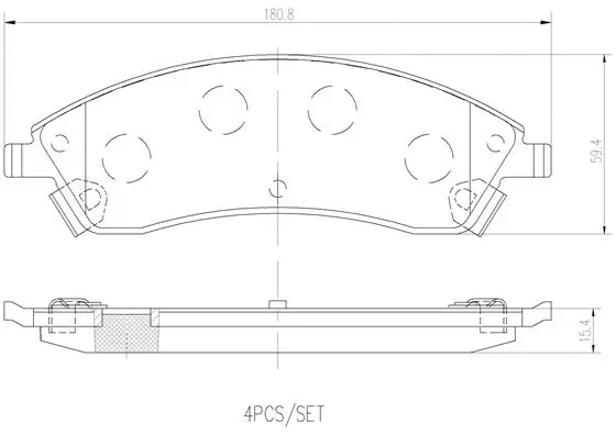 P09019N BREMBO Комплект тормозных колодок, дисковый тормоз (фото 1)