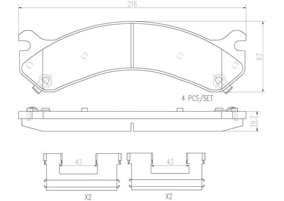 P10041N BREMBO Комплект тормозных колодок, дисковый тормоз (фото 1)