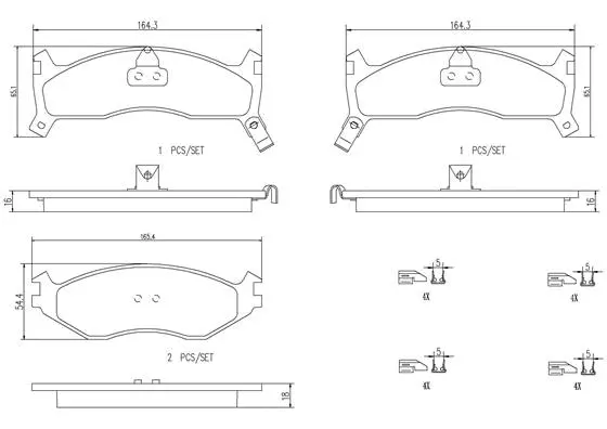 P11006N BREMBO Комплект тормозных колодок, дисковый тормоз (фото 1)