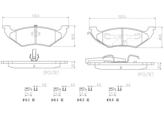 P11027N BREMBO Комплект тормозных колодок, дисковый тормоз (фото 1)