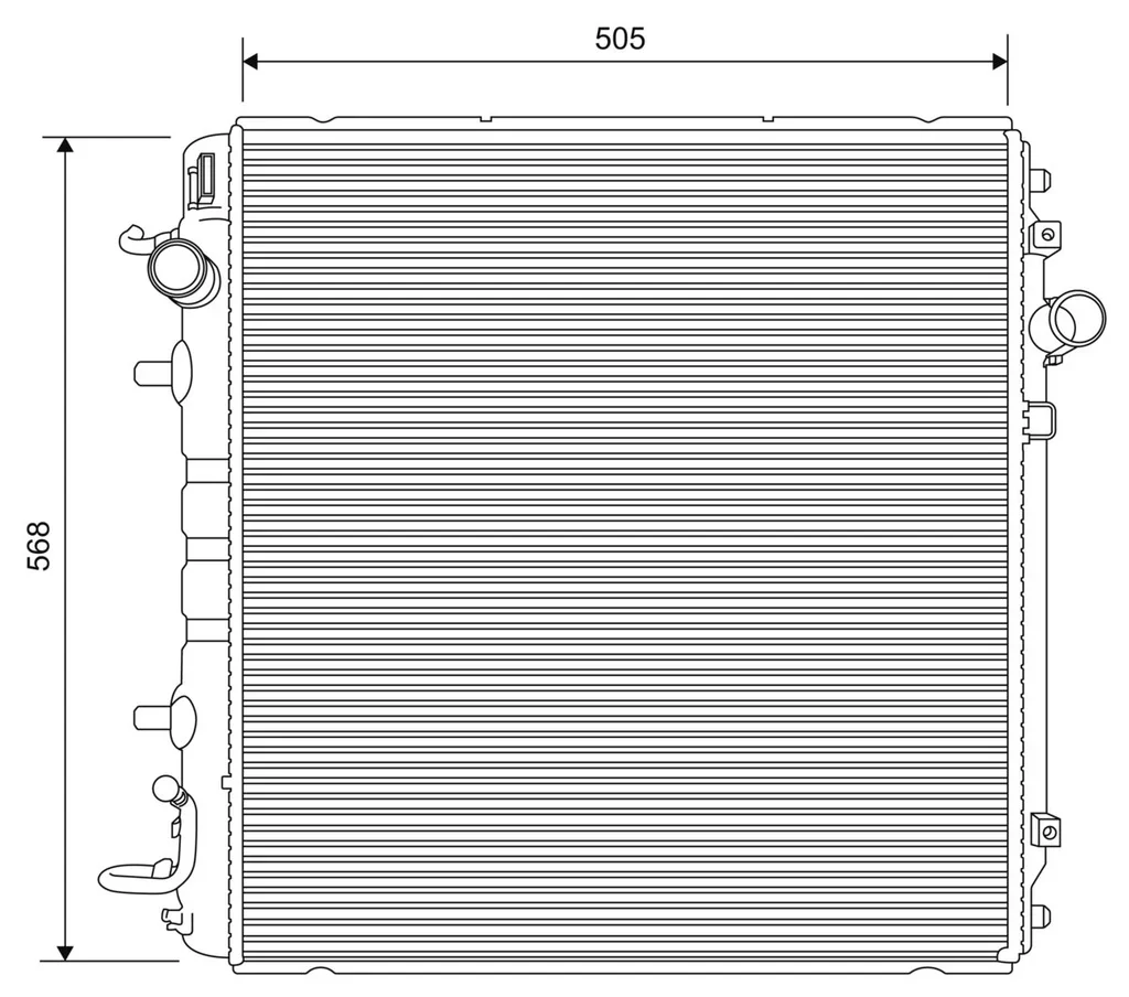 701635 VALEO Радиатор, охлаждение двигателя (фото 1)