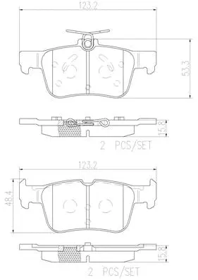 P24175N BREMBO Комплект тормозных колодок, дисковый тормоз (фото 1)