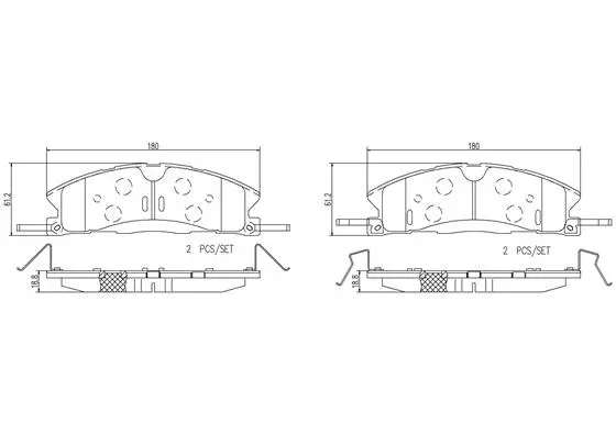 P24178N BREMBO Комплект тормозных колодок, дисковый тормоз (фото 1)