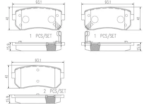 P30025N BREMBO Комплект тормозных колодок, дисковый тормоз (фото 1)