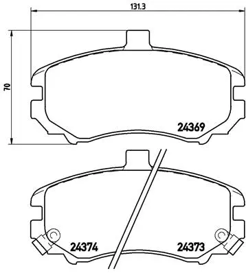 P30029N BREMBO Комплект тормозных колодок, дисковый тормоз (фото 1)