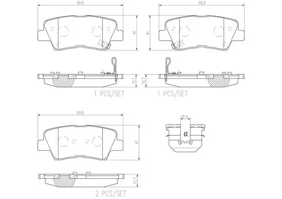 P30067N BREMBO Комплект тормозных колодок, дисковый тормоз (фото 1)