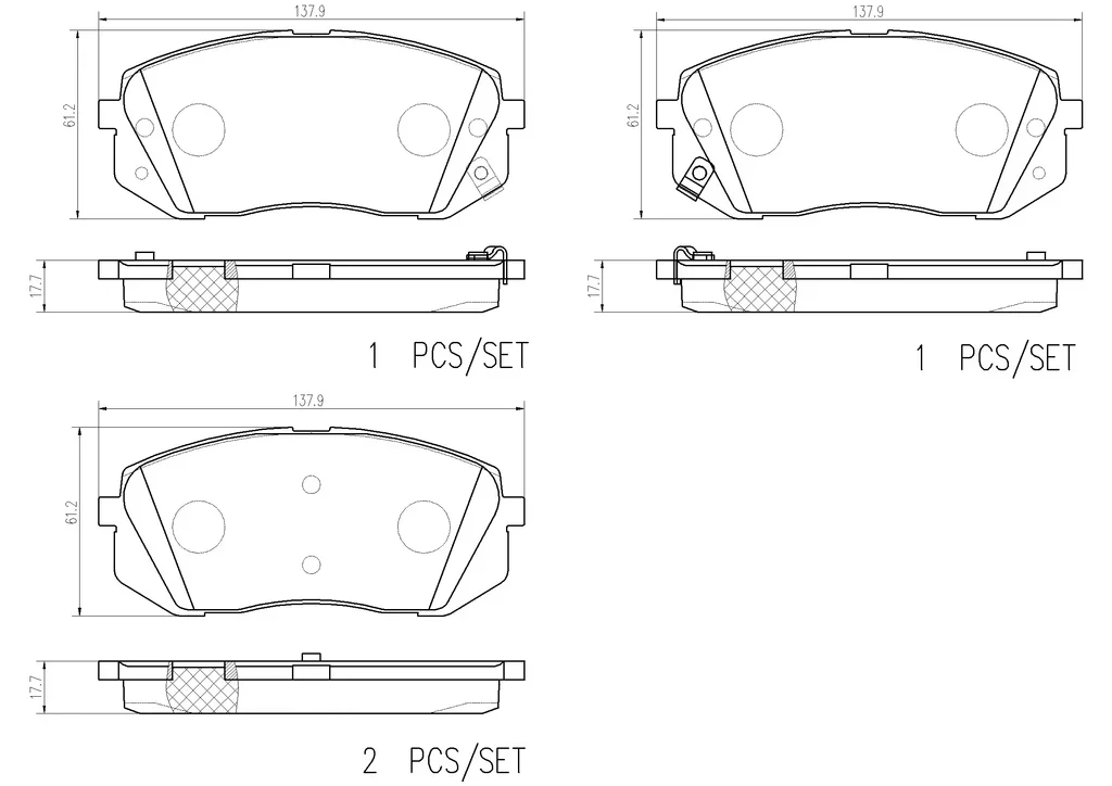 P30093N BREMBO Комплект тормозных колодок, дисковый тормоз (фото 1)