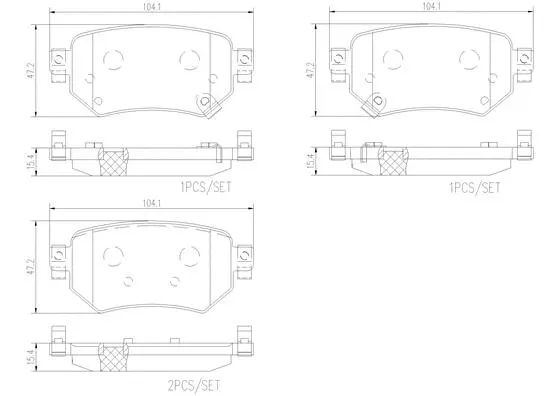 P49059N BREMBO Комплект тормозных колодок, дисковый тормоз (фото 1)