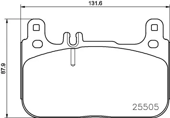 P50128N BREMBO Комплект тормозных колодок, дисковый тормоз (фото 1)