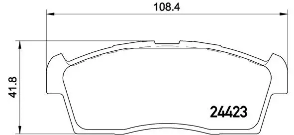 P54049N BREMBO Комплект тормозных колодок, дисковый тормоз (фото 1)