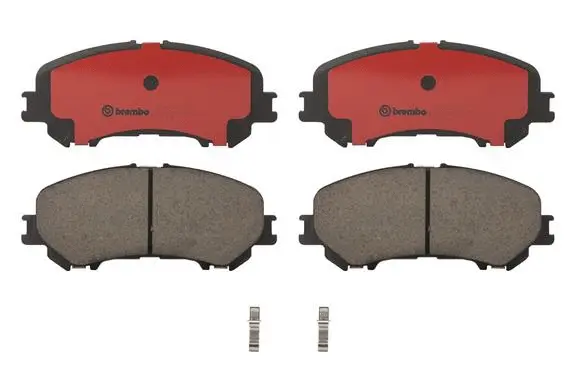 P56100N BREMBO Комплект тормозных колодок, дисковый тормоз (фото 2)