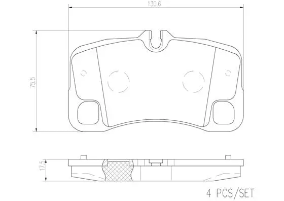 P65013N BREMBO Комплект тормозных колодок, дисковый тормоз (фото 1)