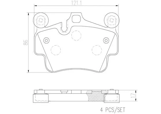 P65014N BREMBO Комплект тормозных колодок, дисковый тормоз (фото 1)