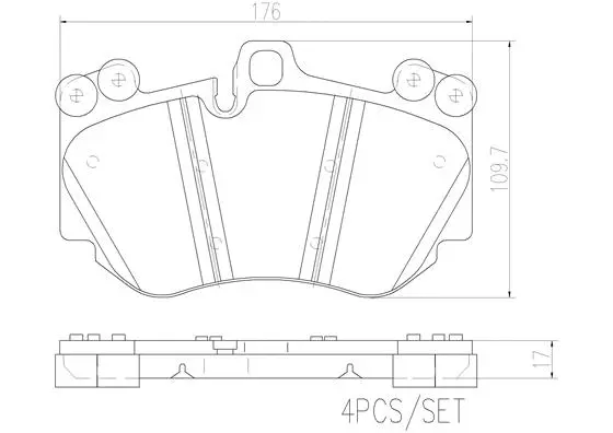 P65016N BREMBO Комплект тормозных колодок, дисковый тормоз (фото 1)