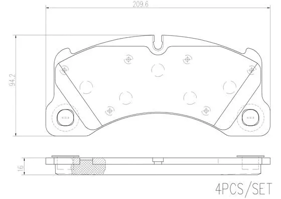 P65021N BREMBO Комплект тормозных колодок, дисковый тормоз (фото 1)