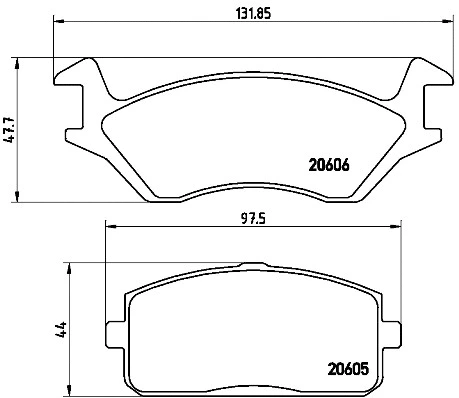 P83004N BREMBO Комплект тормозных колодок, дисковый тормоз (фото 1)