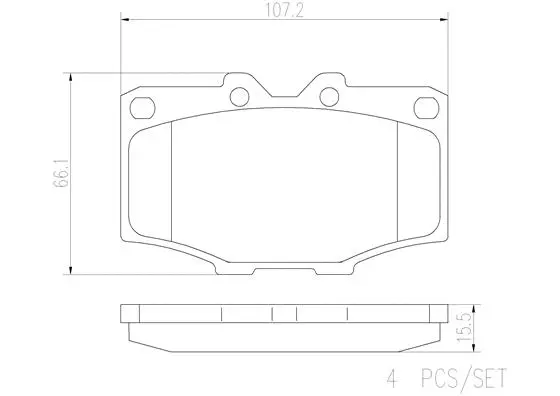 P83006N BREMBO Комплект тормозных колодок, дисковый тормоз (фото 1)