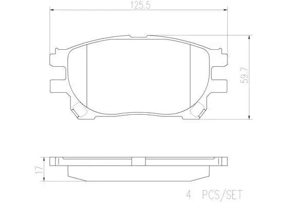 P83070N BREMBO Комплект тормозных колодок, дисковый тормоз (фото 1)