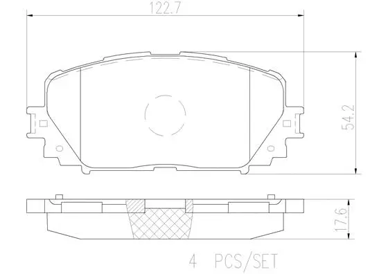 P83101N BREMBO Комплект тормозных колодок, дисковый тормоз (фото 1)
