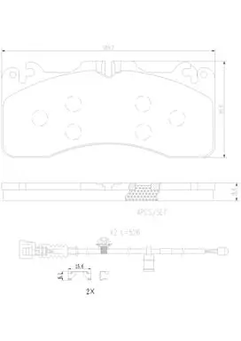 P83154N BREMBO Комплект тормозных колодок, дисковый тормоз (фото 1)