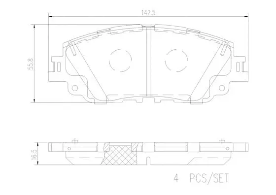 P83172N BREMBO Комплект тормозных колодок, дисковый тормоз (фото 1)