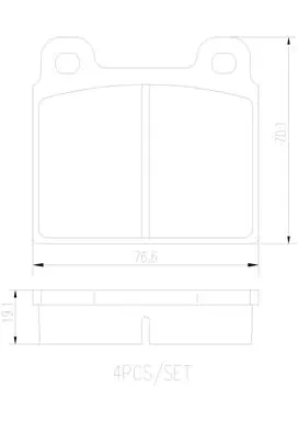 P85002N BREMBO Комплект тормозных колодок, дисковый тормоз (фото 1)