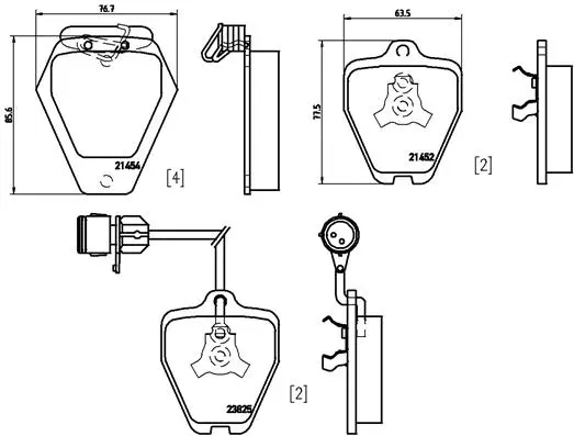 P85038N BREMBO Комплект тормозных колодок, дисковый тормоз (фото 1)