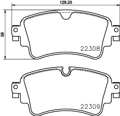 P85154N BREMBO Комплект тормозных колодок, дисковый тормоз (фото 1)