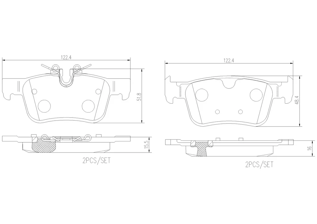 P86030N BREMBO Комплект тормозных колодок, дисковый тормоз (фото 1)