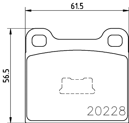 MDB1081 MINTEX Комплект тормозных колодок, дисковый тормоз (фото 1)