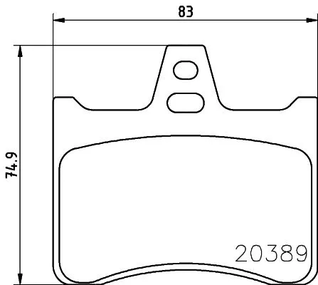 MDB1135 MINTEX Комплект тормозных колодок, дисковый тормоз (фото 1)