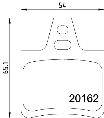 MDB1425 MINTEX Комплект тормозных колодок, дисковый тормоз (фото 1)