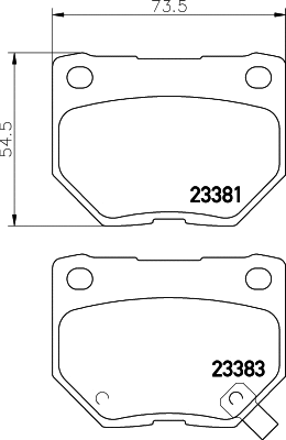 MDB1494 MINTEX Комплект тормозных колодок, дисковый тормоз (фото 1)